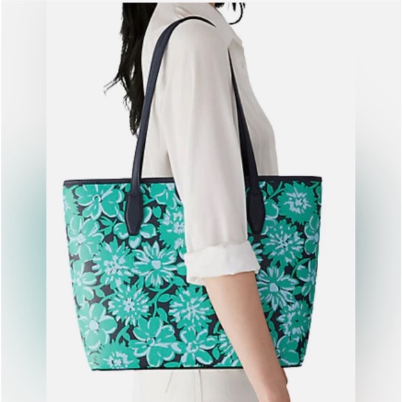 Kate Spade Limited Edition Lori Tote Green Multi Floral Tote NWOT - Picture 2 of 9